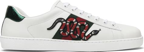 gucci sneakers snake black|Gucci ace embroidered snake.